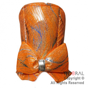 SOMBRERO GALERA TORNASOLADA CON MO�O NARANJA x 1